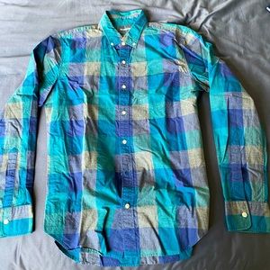 EUC Bonobos slim fit block pattern shirt